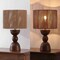 Jonathan Y Sherry 22" Bohemian Coastal Hourglass Totem Resin w/Hand-Woven Paper Rope Drum Shade LED Table, 2PK JYL5513B-SET2 - alternate 7