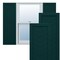 Ekena Millwork True Fit PVC Single Panel Chevron Modern Style Fixed Mount Shutters, Thermal Green, 18W x 44H, PR TFP001CV18X044FG - alternate 1