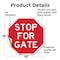 Signmission Stop For Gate, 18 Inch X 18 Inch, Vinyl Decal OC-D-18-286 - alternate 4