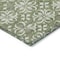 Homeroots 9' X 12' Green Gray And Ivory Floral Washable Indoor Outdoor Area Rug 595947 - alternate 8