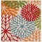 Homeroots 5' Green Orange and Red Indoor Outdoor Area Rug 521645 - alternate 7