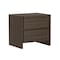 Manhattan Comfort Linda 24in Nightstand in Walnut Brown (2-Drawer) - Set of 2 2-NS015-BR - alternate 7