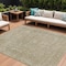 Homeroots 9' X 12' Tan And Beige Abstract Washable Indoor Outdoor Area Rug 616038 - alternate 1