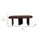 Homeroots 48in Brown Genuine Leather and Solid Wood Upholstered Bench 694828 - alternate 5