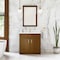 James Martin Vanities Bellshire 36" Sgl Vanity, Honey Oak w/Sgl Hole 3 CM White Zeus Silestone Top and Matching Backsplash 660-V36-HNO-1WZ - alternate 9