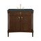 James Martin Vanities Kinnsden 36" Single Vanity, Sable Oak w/ 3 CM Charcoal Soapstone Silestone Top D680-V36-SBK-3CSP - alternate 1
