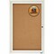 Quartet Cork Board W/Glass Door, 1 Door, 2'x3', Aluminum Frame QRT2363 - alternate 3