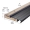 M-D Building Products 4-9/16 in. x 1-1/8 in. x 36 in. Brown Adjustable Aluminum & Hardwood Threshold 77792 - alternate 4