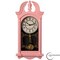 Clockswise 20in Plastic Grandfather Wood-Grain Finish Wall Clock with Battery-Operated Swinging Pendulum, Pink QI004819-20.PK - alternate 1