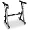 Pyle Universal Electronic Piano, Black Heavy-Duty Z Style Keyboard Stand with Locking Wheels, Adjustable PKSTZ88 - alternate 1