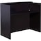 Boss Reception Desk Glazed Reception Desk, 48"Wx26"Dx41.5"H, M, 48" W X Wood N168-MOC - alternate 1