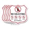 Signmission No Soliciting Shield Sign No Politics Ma, 12 inch X 12 inch, Aluminum Metal Sign, 5PK SHI-A-5Pack-12-403 - alternate 1