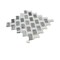 Apollo Tile 11x11 Bardiglio Nuvolato, Eastern White Marble Polished Floor and Wall Mosaic Tile 4.2sqft/case, 5PK APLSE88B25A - alternate 8