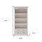 Homeroots 75" White Solid Wood Four Tier Bookcase 397130 - alternate 4