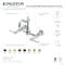 Kingston Brass Two-Handle Wall Mount Bridge Kitchen Faucet, Matte Black KS2440BPL - alternate 4