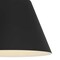 Homeroots 16" Black Aluminum Cone LED Dimmable Outdoor Pendent Hanging Light 683467 - alternate 8