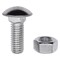 Auveco 7/16in-14 x 1 1/4in Stainless Steel Capped Round Head Bumper Bolts with Hex Nuts, 10PK 3099 - alternate 3