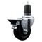 Service Caster 3.5'' Hard Rubber Swivel 1-5/8'' Expanding Stem Caster with Brake SCC-EX20S3514-HRS-PLB-158 - alternate 1