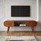 Homeroots 39in Brown Solid Wood Enclosed and Open Storage TV Stand 727855 - alternate 9