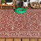 Jonathan Y Charleston Vintage Filigree Textured Weave Red/Beige 3 ft. x 5 ft. Indoor/Outdoor Area Rug SMB106B-3 - alternate 7