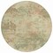 Homeroots 8' Sage And Beige Round Abstract Washable Indoor Outdoor Area Rug 630887 - alternate 6
