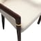 Leisuremod Opaline Series Elegant Wooden Dining Chair in Brown/Cream, 2PK OC24BRCR2 - alternate 10