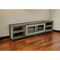 Homeroots 93" Brown Solid Wood Cabinet Enclosed Storage Distressed TV Stand 528768 - alternate 1