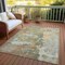Homeroots 9' X 12' Brown Abstract Washable Indoor Outdoor Area Rug 607774 - alternate 8