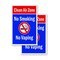 Signmission Clean Air Zone No Smoking No Vaping, A-Frame & 2 Decals Installed, Heavy-Duty Plastic Frame SBHD-D-2436-CleanAirZoneNoSmokingNoVapin - alternate 5