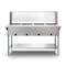 Koolmore Four Pan Open Well Electric Steam Table with Undershelf and Sneeze-Guard, . KM-OWS-4SG - alternate 1
