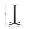 Flash Furniture Beverly 33'' x 33'' Restaurant Table X-Base with 4'' Dia. Bar Height Column XU-T3333-BAR-GG - alternate 7