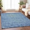 Homeroots 8' X 10' Blue Oriental Washable Indoor Outdoor Area Rug 607533 - alternate 7