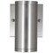 Sunlite 6in. LED Brushed Nickel Outdoor Tubular Wall Sconce Light Fixture, 30K/40K/50K, Dimmable 49204-SU - alternate 3