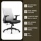Leisuremod Brio Modern Office Chair with Adjustable Swivel Cotton Upholstered Task Chair BO60W - alternate 8