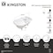 Kingston Brass 48" Cast Iron Classic Flat-Rim Roll Top Clawfoot Tub, No Faucet Drillings, White/Matte Black VCTND483117W0 - alternate 2