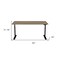 Homeroots 60" Wood Brown and Black Writing Desk 524933 - alternate 5