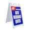 Signmission Free Auto Insurance Quotes, A-Frame & 2 Decals Installed, Heavy-Duty Plastic Frame SBHD-D-2436-Free Auto Insurance Quotes - alternate 1