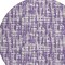 Homeroots 8' Purple And Lavender Round Abstract Washable Indoor Outdoor Area Rug 602511 - alternate 4