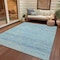 Homeroots 3' X 5' Teal Blue And Ivory Trellis Washable Indoor Outdoor Area Rug 616496 - alternate 7
