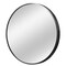 Homeroots 20" Black Round Aluminum Framed Bathroom Vanity Mirror 565015 - alternate 6