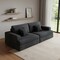 Homeroots 94" Gray Chenille Modular Stainless Steel Sleeper Sofa With Toss Pillows 706810 - alternate 6