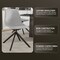 Leisuremod Markley Modern Leather Swival Dining Chair With Metal Legs in Light Grey MSCBL-18-LGR - alternate 9