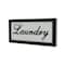 Homeroots 11" X 24" Black and White Handcrafted Laundry Metal Wall Decor 487537 - alternate 3
