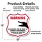 Signmission Alligator Warning Shield Sign Warning Al, 12 Inch X 12 Inch, Plastic Sign SHI-P-12-359 - alternate 3