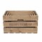 Homeroots Set of Four Brown Solid Wood Crate, 4PK 487672 - alternate 4