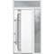 Vdomdoors Steel Door Deux 1713 White Enamel Sidelight and Transom Black Window Stainless Inserts Single Moder DEUX1713EXD-BEM-W36+14 x H80+16-Right-hand Inswing - alternate 6