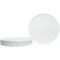 Homeroots White Six Piece Round Coupe Porcelain Service For Six Dinner Plate Set 483483 - alternate 4