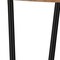 Homeroots 45" Natural and Black Solid Wood and Iron Round Top Dining Table 640715 - alternate 5