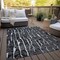 Homeroots 8' X 10' Black And Ivory Abstract Washable Indoor Outdoor Area Rug 588495 - alternate 8