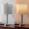 Jonathan Y Amner 20.5" Glass Modern Contemporary Fillable Glass LED Table Lamp, Chrome, 2PK JYL8508C-SET2 - alternate 9